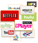 Leverage Smart DNS technology to unblock popular media.